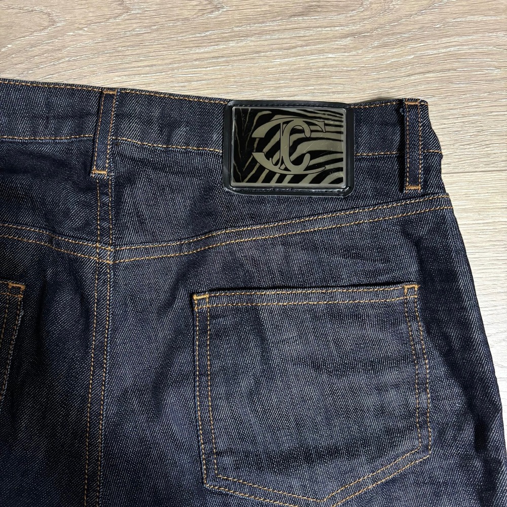 Just Cavalli Men's‎ Dark Wash Denim Jeans Logo Patch Made in Italy Size 27